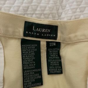 Lauren Ralph Lauren yellow shorts size 22